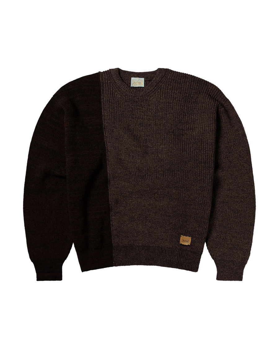 Aries Bi Colour Fisherman Sweater