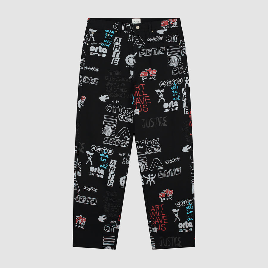 Arte Graffiti All Over Pants