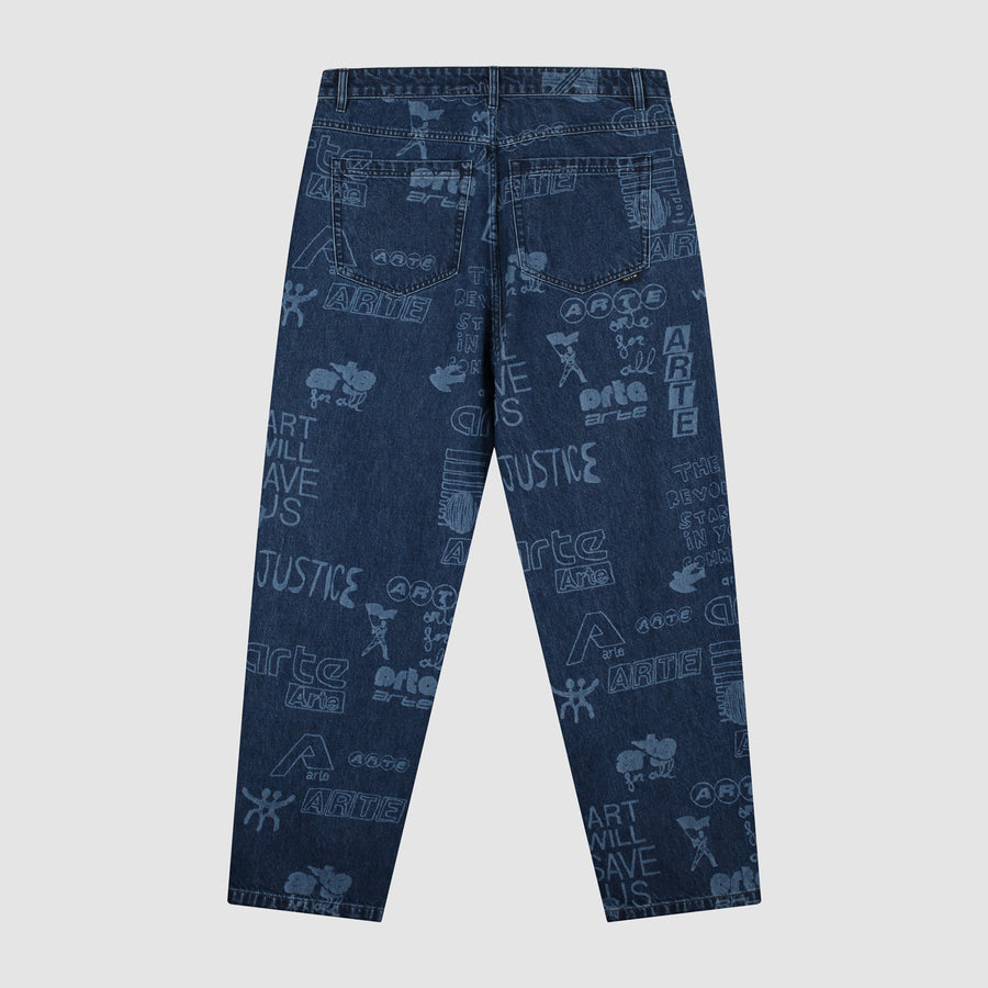 Arte Antwerp Graffiti All Over Pants