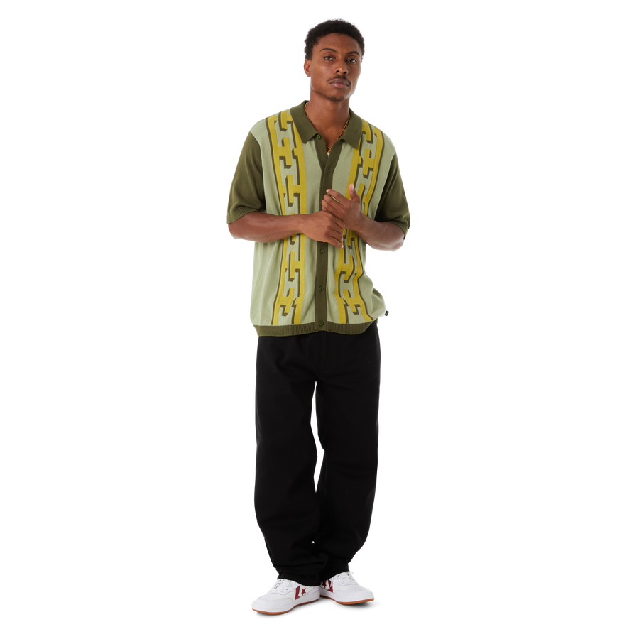 Huf Worldwide Pillar Knit Polo