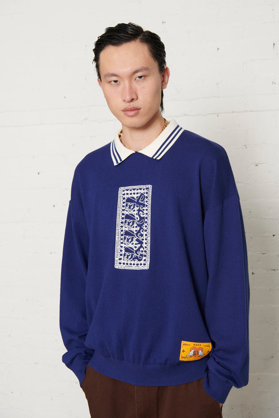 Pas de Mer Stoned Island Longsleeve Polo