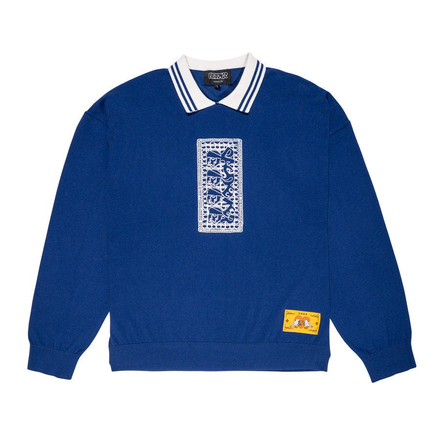 Pas de Mer Stoned Island Longsleeve Polo